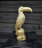 Beeld, Toucan - Gold - 30.5 cm - Hars, Antiek en Kunst