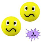 Fako Bijoux® - Tennisdemper - Emoji - Wacky - 2 Stuks, Verzenden