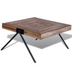 vidaXL Salontafel met V-vormige poten gerecycled teakhout, Verzenden, Nieuw