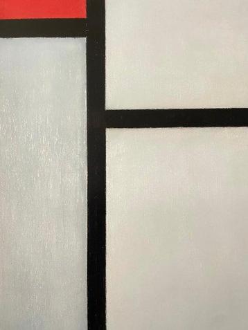 Piet Mondrian (after) - Compositie met rod, blauw, Swartz,
