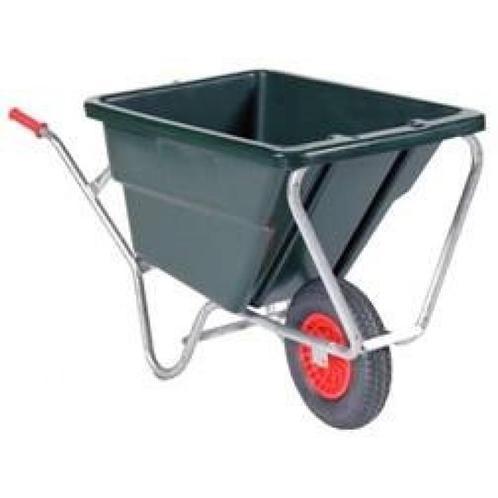 Kruiwagen kunststof bak 170liter verzinkt onderstel, Tuin en Terras, Kruiwagens