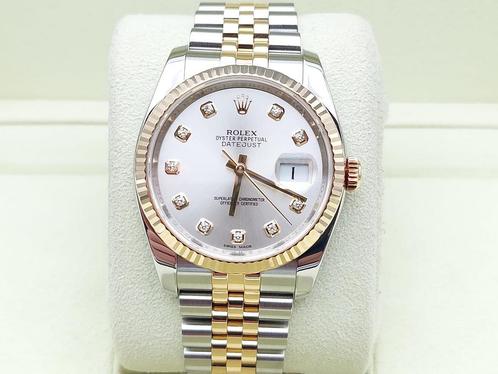 Rolex Datejust Ref. 116233 Year 2015 (Full Set), Handtassen en Accessoires, Horloges | Heren, Goud, Zo goed als nieuw, Goud, Rolex