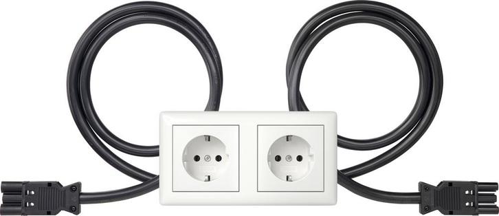 Gira Standaard 55 Dubbele SCHUKO Stopcontact 16A 250V -, Doe-het-zelf en Bouw, Elektriciteit en Kabels, Verzenden