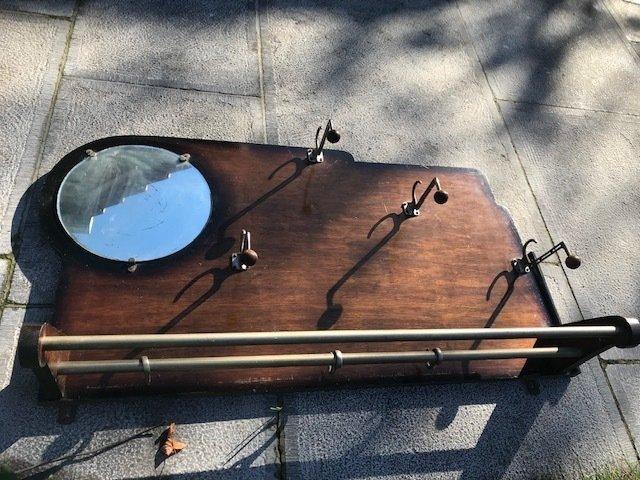 Kapstok - Hout, Metaal - België - Vintage jas en hoedenrek, Antiek en Kunst, Curiosa en Brocante