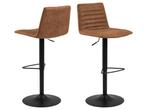 Barkruk Trofors – Set van 2 – Cognac – Stijlvolle en, Verzenden, Nieuw