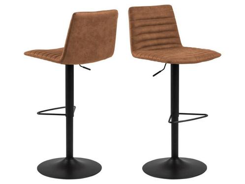 Barkruk Trofors – Set van 2 – Cognac – Stijlvolle en, Huis en Inrichting, Woonaccessoires | Overige, Nieuw, Verzenden