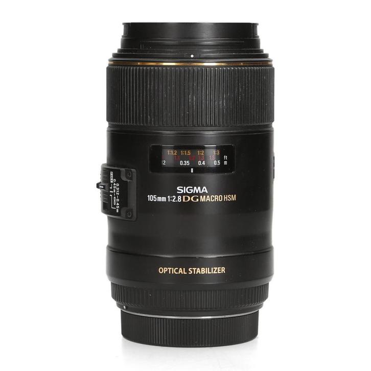 Sigma 105mm F2.8 EX DG Macro OS HSM - Canon EF, Audio, Tv en Foto, Foto | Lenzen en Objectieven, Ophalen of Verzenden