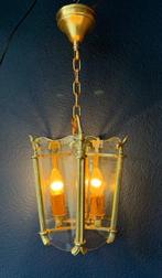 Lamp - Brons, Facet geslepen glas - Hallantaarn, Antiek en Kunst