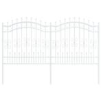 Tuinhek Wit 165cm | Retour Deal | Topdeal, Tuin en Terras, Verzenden, Nieuw, IJzer, Tuinhek