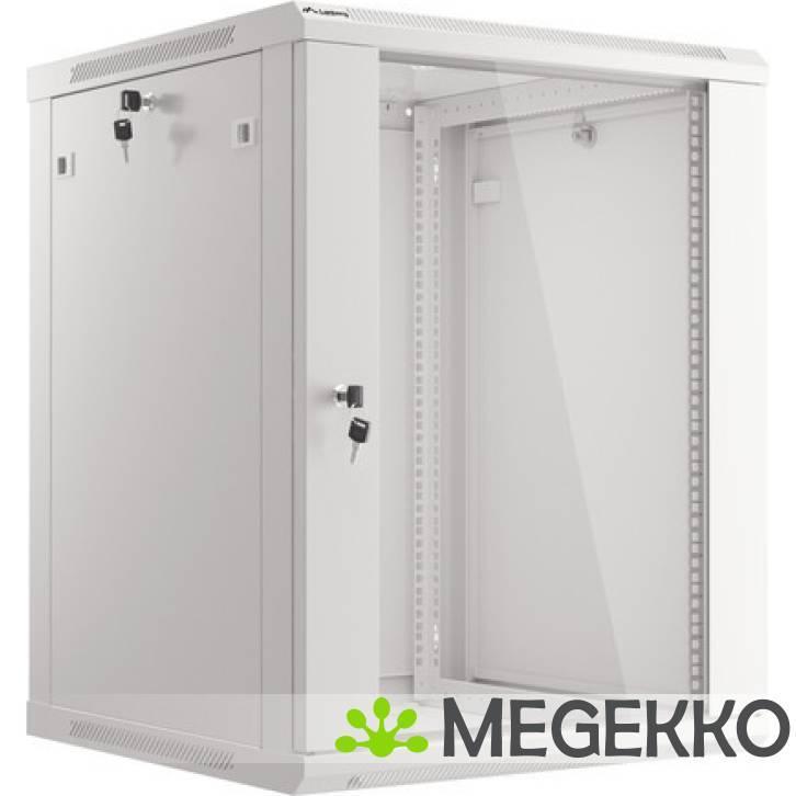 Lanberg WF01-6615-10S rack 15U Wandrek Grijs, Computers en Software, Computerbehuizingen, Nieuw, Verzenden