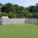 vidaXL Hondenkennel met dak 10x6x2,5 m gegalvaniseerd staal, Dieren en Toebehoren, Verzenden, Nieuw