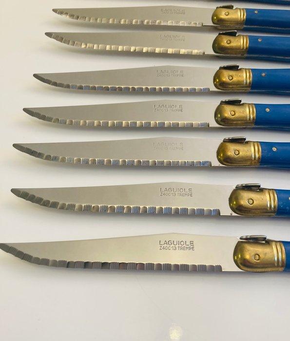 Laguiole - Tafelmes (12) - Staal, Messing, Hars, Antiquités & Art, Antiquités | Ustensiles de cuisine