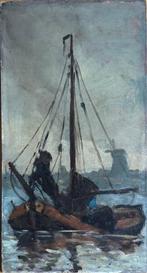 Marie Henri Mackenzie (1878-1961) - Barca al porto, Antiek en Kunst