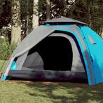 vidaXL Koepeltent 4-persoons snelontgrendeling blauw, Caravans en Kamperen, Verzenden, Nieuw