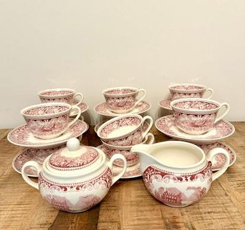 Petrus Regout - Service à thé et café (25) - Porcelaine -, Antiquités & Art