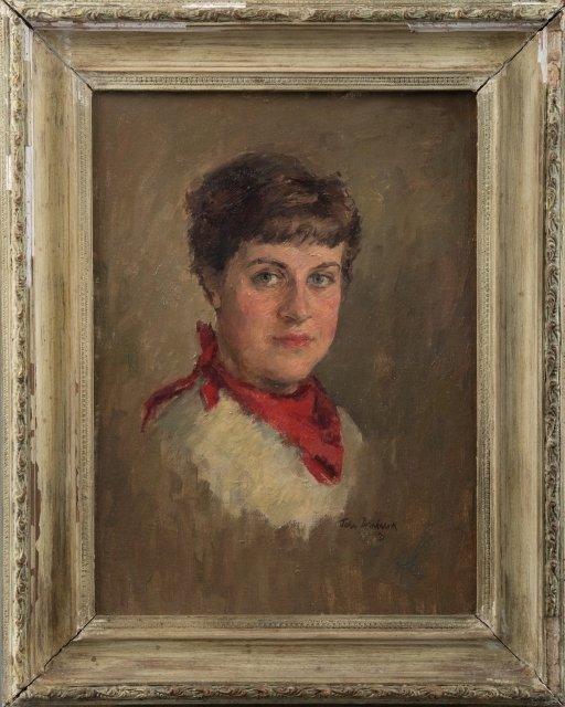 John Brinkworth (1920-) - Adelijke vrouw, Antiek en Kunst, Kunst | Schilderijen | Klassiek