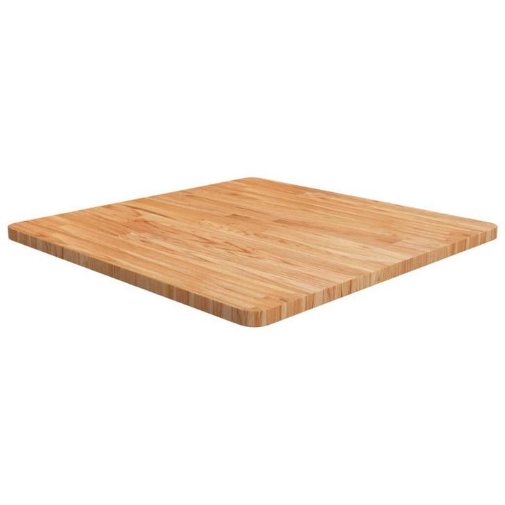 Eiken Tafelblad 70x70 Lichtbruin - Retour Deal - 55% Kort..., Huis en Inrichting, Tafelonderdelen, 50 tot 100 cm, Tafelblad, 50 tot 100 cm