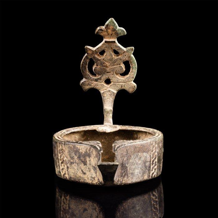 Islamitisch Bronzen olielamp (Zonder Minimumprijs), Antiek en Kunst, Antiek | Overige Antiek