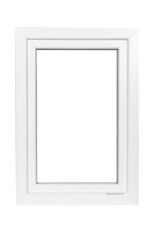 PVC raam draaikiep b70xh110cm wit stomp, Doe-het-zelf en Bouw, Glas en Ramen, Dubbelglas, Nieuw, Gevelraam of Ruit, 80 tot 120 cm