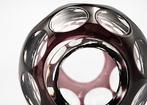 Haida Art Deco Multilayer-Faceted Spherical Glass Vase 1920
