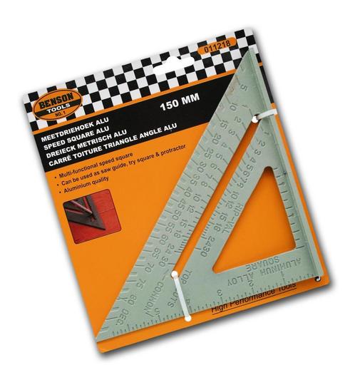 Stevige geodriehoek en meetlat (inches), 150 mm, Doe-het-zelf en Bouw, Gereedschap | Overige machines, Nieuw, Verzenden