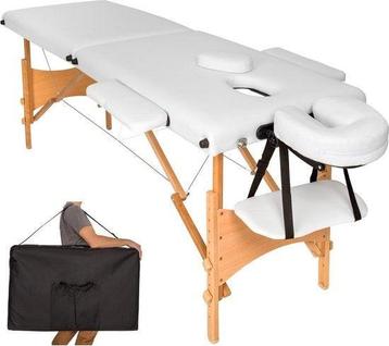 Tweedekans | Mobiele massagetafel wit - 2 Zones 5cm + beschikbaar voor biedingen