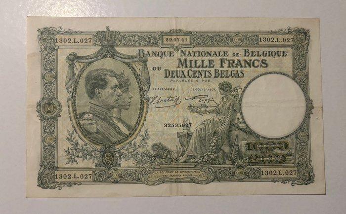 België. - 2 x 1000 Francs - various dates (Zonder, Postzegels en Munten, Bankbiljetten | Europa | Niet-Eurobiljetten