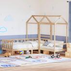 vidaXL Kinderbed met huisje en bankje massief grenenhout, Huis en Inrichting, Verzenden, Nieuw