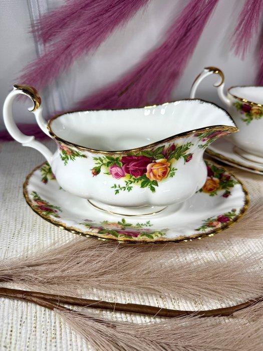 Royal Albert - Sauskom (4) - Been - Old Country Roses, Antiek en Kunst, Curiosa en Brocante