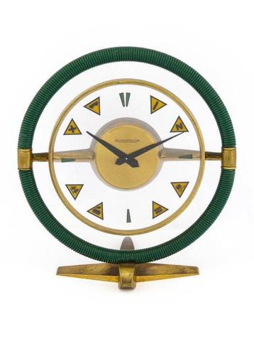Tafelklok - Jaeger-LeCoultre -   verguld messing - 1950-1960, Antiek en Kunst