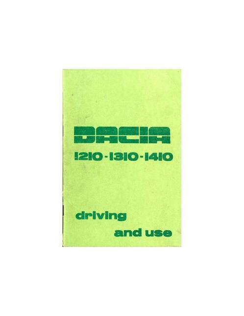 1984 DACIA 1210 1310 1410 INSTRUCTIEBOEKJE ENGELS, Autos : Divers, Modes d'emploi & Notices d'utilisation