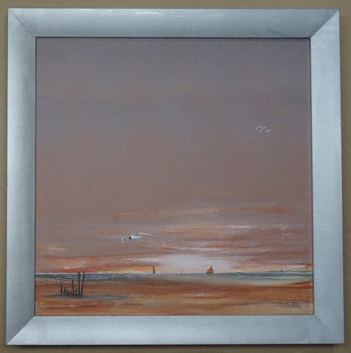 Franklin Meijer (1945) - Terschelling - Onderweg, Antiek en Kunst, Kunst | Schilderijen | Klassiek