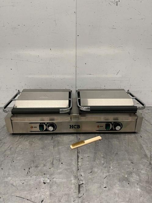 Gril à double contact en acier inoxydable Gril à panini XXL, Zakelijke goederen, Horeca | Overige, Verzenden