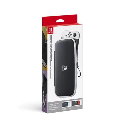 Nintendo Switch OLED Carrying Case White/Black in Doos, Games en Spelcomputers, Spelcomputers | Nintendo Switch, Zo goed als nieuw