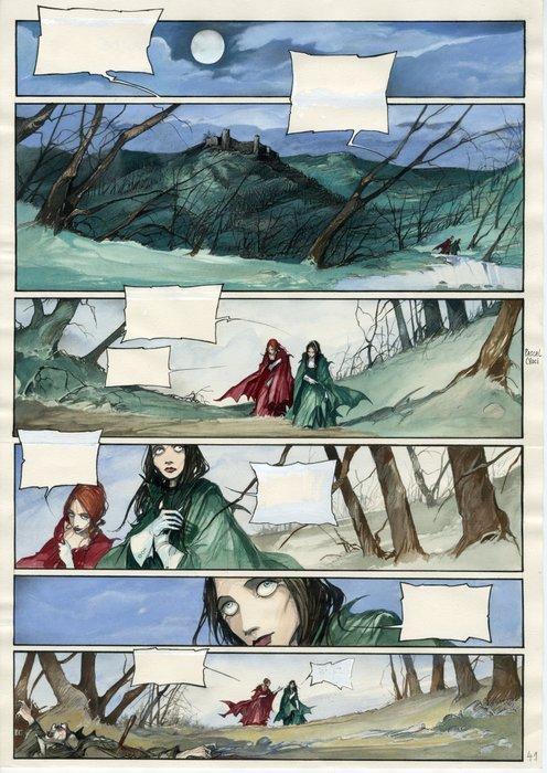 Croci, Pascal - 1 Original colour page - Gloriande de, Livres, BD