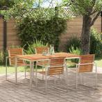 vidaXL OutdoorDiningTable Bruin 200x90x75cm Massief Teakhout, Tuin en Terras, Tuintafels, Verzenden, Nieuw