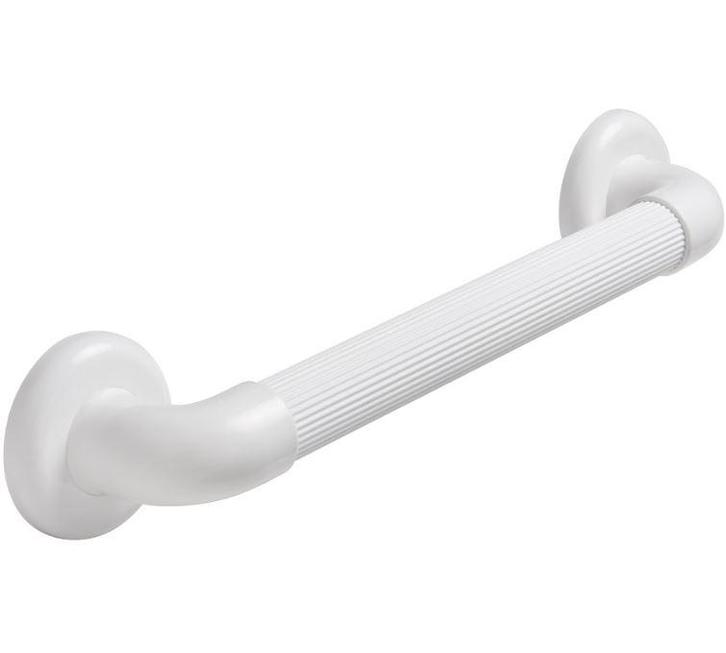 SecuCare wandbeugel basic 450 mm geribbeld kunststof wit, Doe-het-zelf en Bouw, Hang- en Sluitwerk, Klink of Kruk, Nieuw, Overige materialen