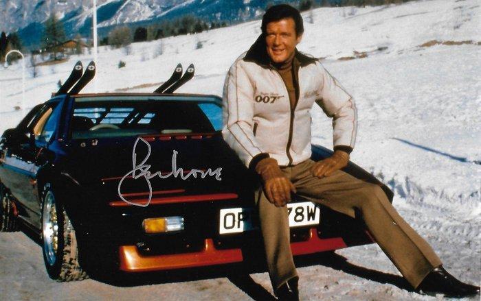 Roger Moore - Autographed Photo For Your Eyes Only James, Verzamelen, Film en Tv