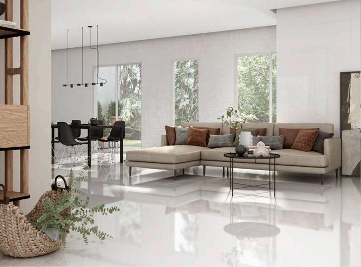 Pure 59x119 Hoogglans Vloertegels / Woonkamer / Winkel, Doe-het-zelf en Bouw, Tegels, Ophalen of Verzenden