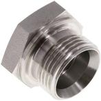 Plug G1'' RVS met Buitenzeskant 60° Conus 150bar Hydrauliek, Doe-het-zelf en Bouw, Verzenden, Nieuw