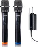 Karaoke Microfoon – Draadloos - Zwart – Lenco - MCW-020BK •, Muziek en Instrumenten, Microfoons, Verzenden, Nieuw