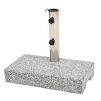 vidaXL Socle de parasol Granite rectangulaire 25 kg, Tuin en Terras, Parasols, Verzenden