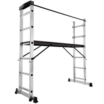 tectake Multifunctionele ladder - zilver beschikbaar voor biedingen
