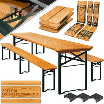 KESSER® Biertafel - Picknicktafel - Opvouwbaar - Bruin beschikbaar voor biedingen