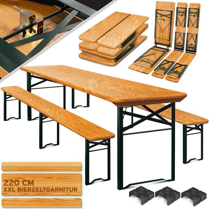 KESSER® Biertafel - Picknicktafel - Opvouwbaar - Bruin, Huis en Inrichting, Woonaccessoires | Overige, Verzenden