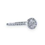 Verlovingsring - 14 karaat Witgoud -  0.55ct. tw. Diamant, Handtassen en Accessoires, Antieke sieraden