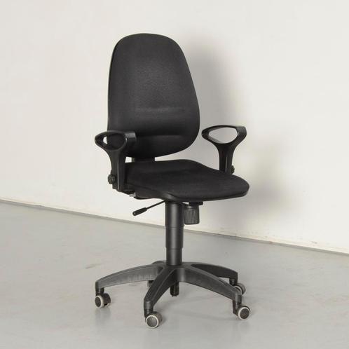 Interstuhl Q114 bureaustoel, zwart, 2D armleggers, Maison & Meubles, Chaises de bureau, Enlèvement ou Envoi