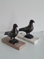 Boekensteunen - Art Deco boekensteunen - 2 duiven in zamac, Antiek en Kunst