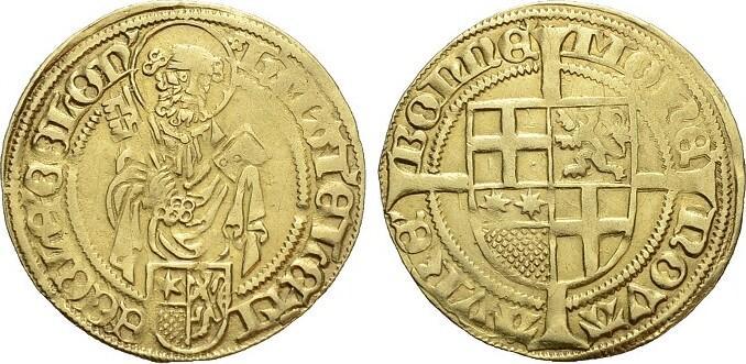 Goud-gulden o Jahr Koeln-erzbistum Hermann von Hessen 148..., Postzegels en Munten, Munten | Europa | Niet-Euromunten, België