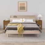 vidaXL Nachtkastjes 2 st 40x35x61,5 cm massief grenenhout, Huis en Inrichting, Verzenden, Nieuw